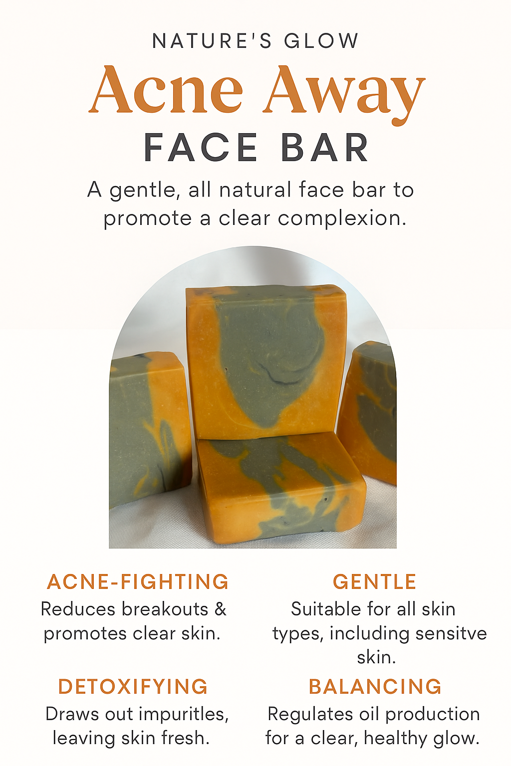 Acne Away Tallow Face Bar