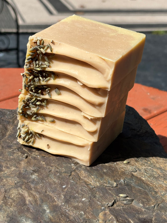 100% Natural Lavender Goat Milk & Grass FedTallow Soap.