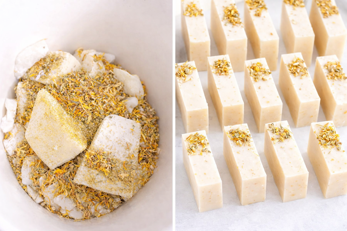 Calendula and Chamomile infused skin soothing body bar