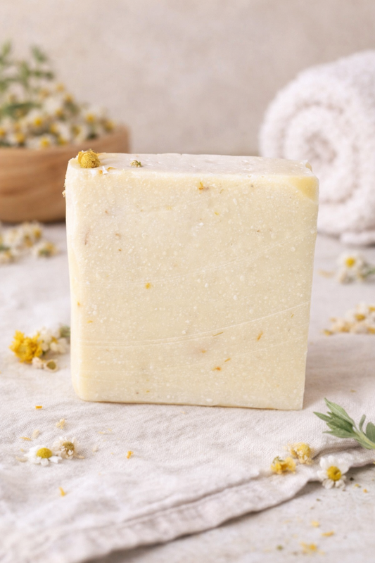 Calendula and Chamomile infused skin soothing body bar