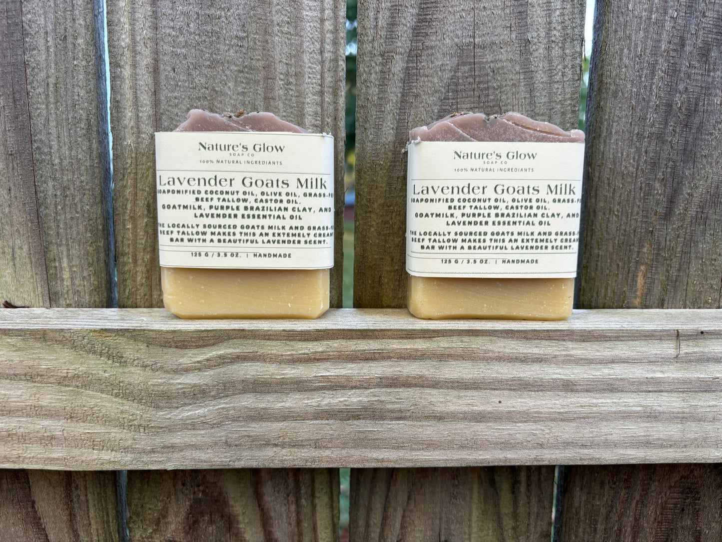 100% Natural Lavender Goat Milk & Grass Fed Tallow Tallow Soap.