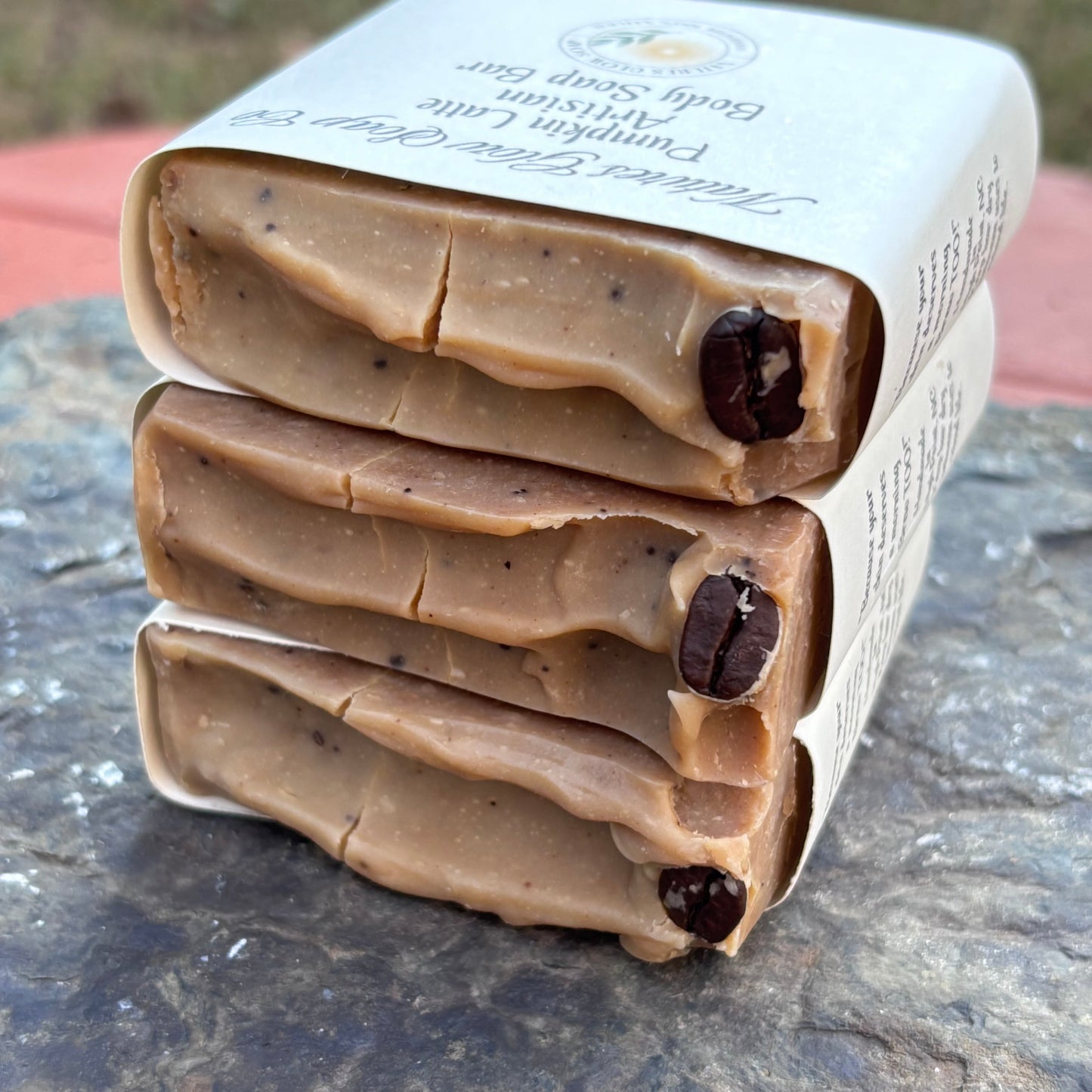 Sweet Pumpkin Latte Moisturizing Natural Coffee Infused Tallow Body Bar Soap