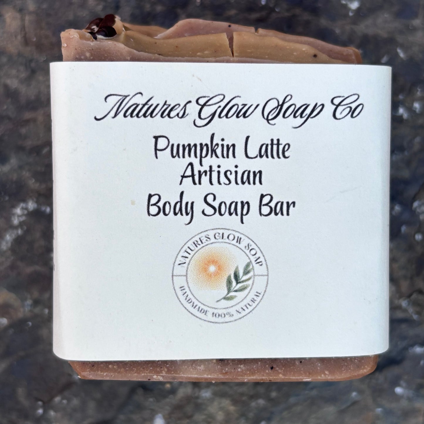 Sweet Pumpkin Latte Moisturizing Natural Coffee Infused Tallow Body Bar Soap