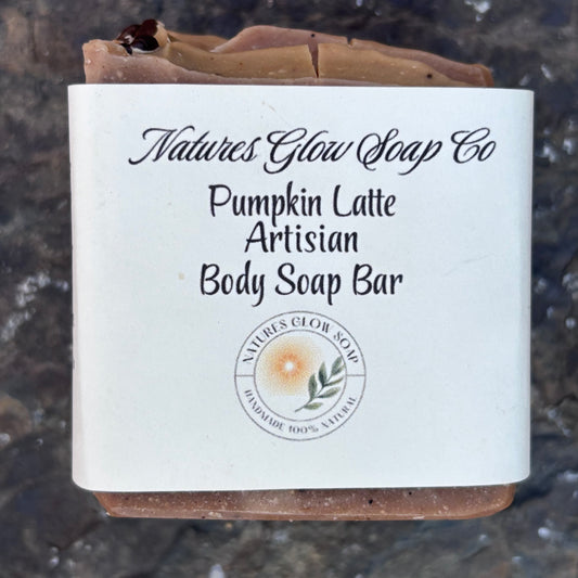Sweet Pumpkin Latte Moisturizing Natural Coffee Infused Tallow Body Bar Soap